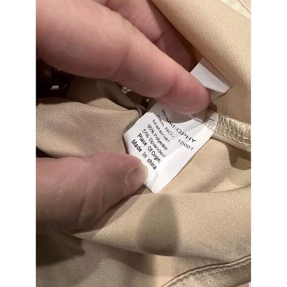 NWT: Women's Lightweight Satin Tie Back Backless Crop Top; boho, glam - Picture 6 of 7